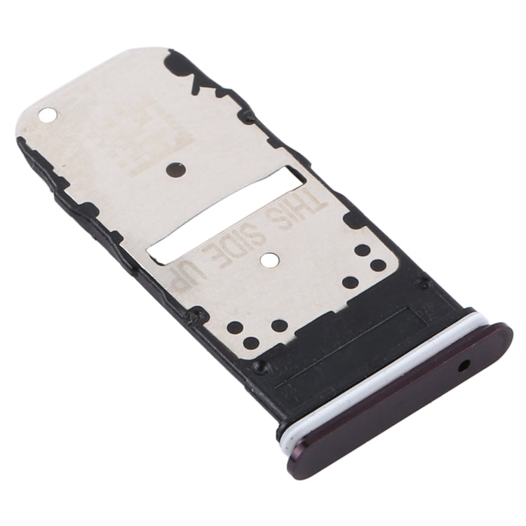 SIM Card Tray + SIM Card Tray / Micro SD Card Tray for Motorola Edge XT2063-3 (Purple) - Card Socket by buy2fix | Online Shopping UK | buy2fix