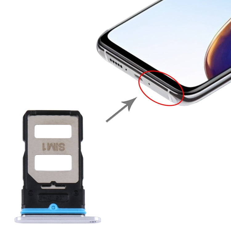 SIM Card Tray + SIM Card Tray for Xiaomi Redmi K30S (Silver) by buy2fix