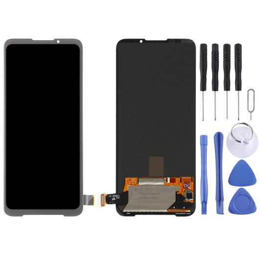 Original AMOLED Material LCD Screen and Digitizer Full Assembly for Xiaomi Black Shark 3S by buy2fix