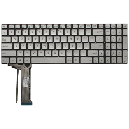 US Version Keyboard with Keyboard Backlight for Asus GL552 GL552J GL552JX GL552V GL552VL GL552VW N552VW N552VX G771JM G771JW(Silver) by buy2fix