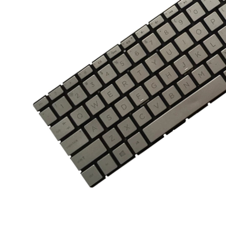 US Version Keyboard with Keyboard Backlight for HP 15-DA 15-DA0002DX 15-DA0008CA 15-DB 15-DB0003CA TPN-C135 TPN-C136 (Silver) by buy2fix