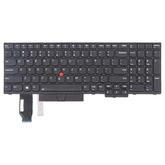 US Version Keyboard for Lenovo Thinkpad E580 E585 E590 E595 T590 P53S L580 L590 P52 P72 P53 P73 (Black) - Replacement Keyboards by buy2fix | Online Shopping UK | buy2fix