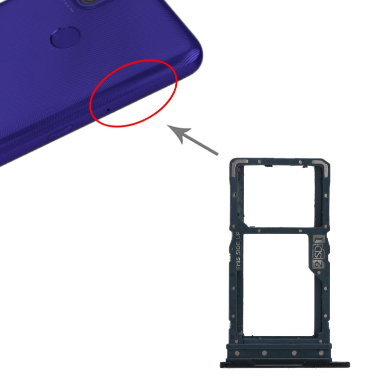 SIM Card Tray + SIM Card Tray / Micro SD Card Tray for Motorola Moto G9 Power XT2091-3 (Green) - Card Socket by buy2fix | Online Shopping UK | buy2fix