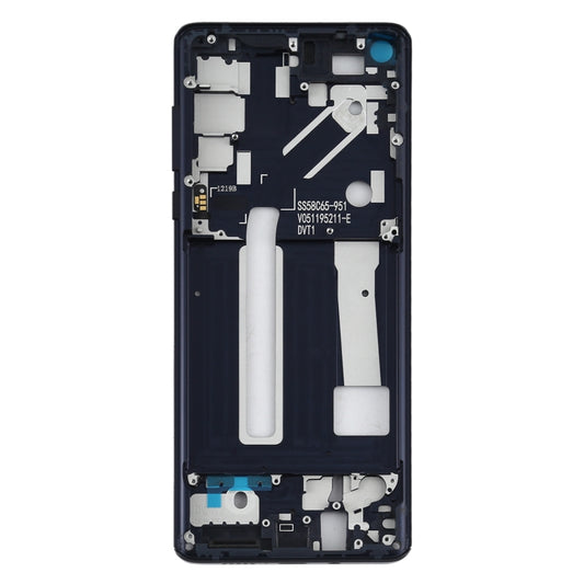 Middle Frame Bezel Plate for Motorola Edge XT2063-3(Black) - Frame Bezel Plate by buy2fix | Online Shopping UK | buy2fix