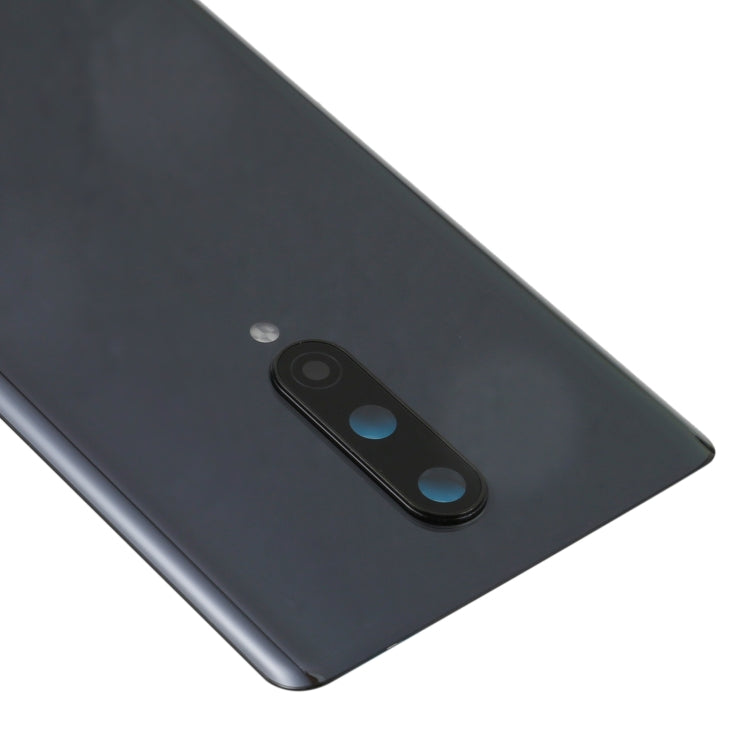 For OnePlus 8 Battery Back Cover with Camera Lens Cover (Black) - Back Cover by buy2fix | Online Shopping UK | buy2fix
