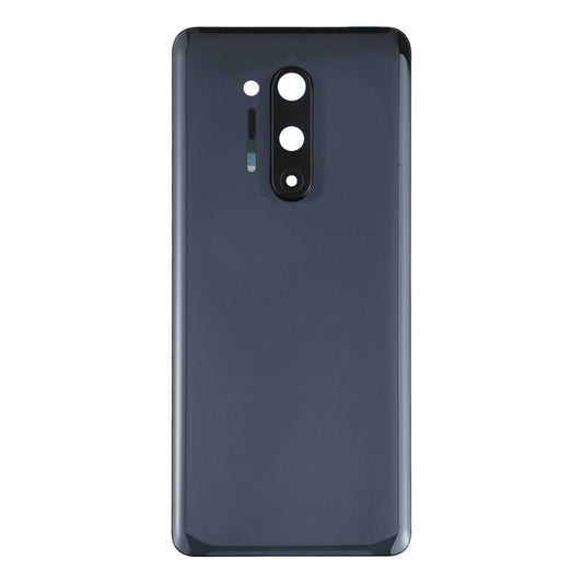 For OnePlus 8 Pro Battery Back Cover with Camera Lens Cover (Black) by buy2fix
