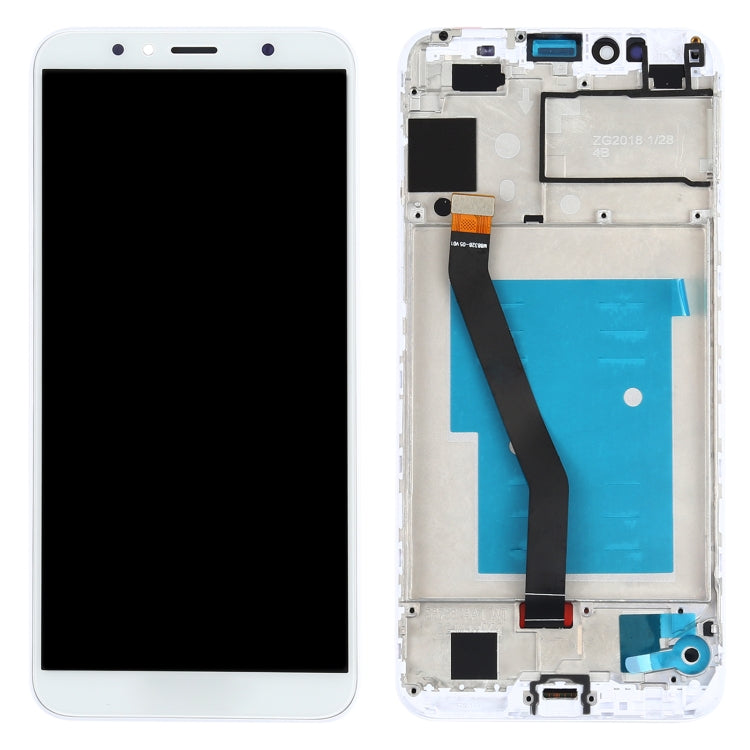 OEM LCD Screen for Huawei Y6 (2018) Digitizer Full Assembly with Frame(White) - LCD Screen by buy2fix | Online Shopping UK | buy2fix