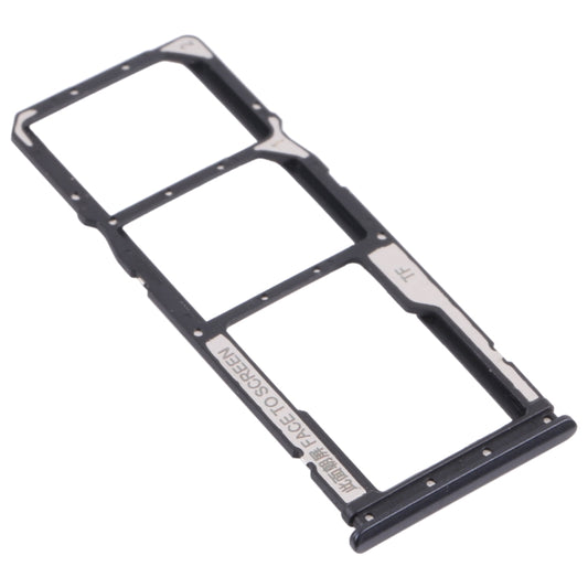 SIM Card Tray + SIM Card Tray + Micro SD Card Tray for Xiaomi Poco M3 M2010J19CG M2010J19CI (Black) by buy2fix