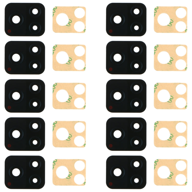 For Vivo Y52S V2057A 10pcs Back Camera Lens - Camera Parts by buy2fix | Online Shopping UK | buy2fix