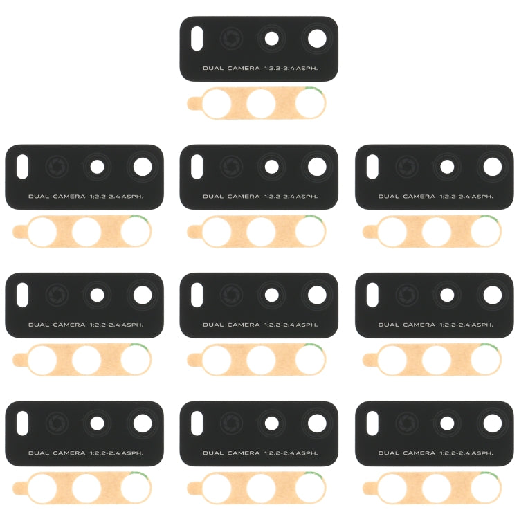 For Vivo Y12s V2026 V2033 10pcs Back Camera Lens - Camera Parts by buy2fix | Online Shopping UK | buy2fix