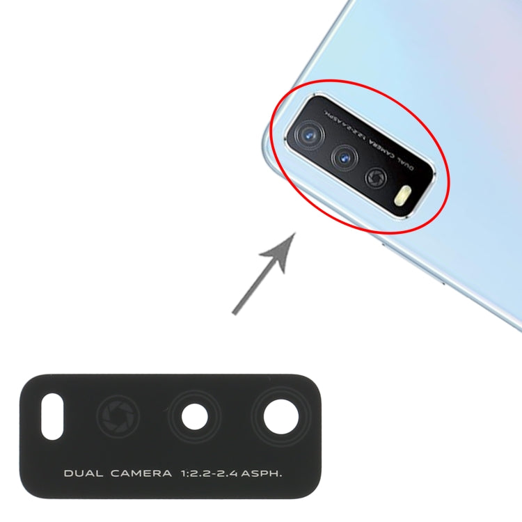 For Vivo Y12s V2026 V2033 10pcs Back Camera Lens by buy2fix