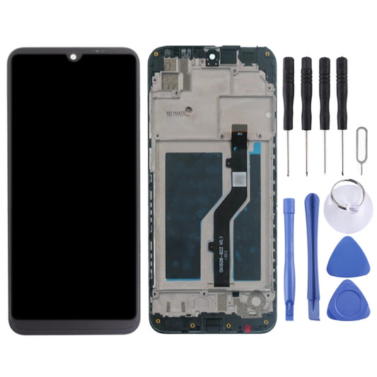 OEM LCD Screen for ZTE Blade A5 2020 Digitizer Full Assembly with Frame(Black) by buy2fix