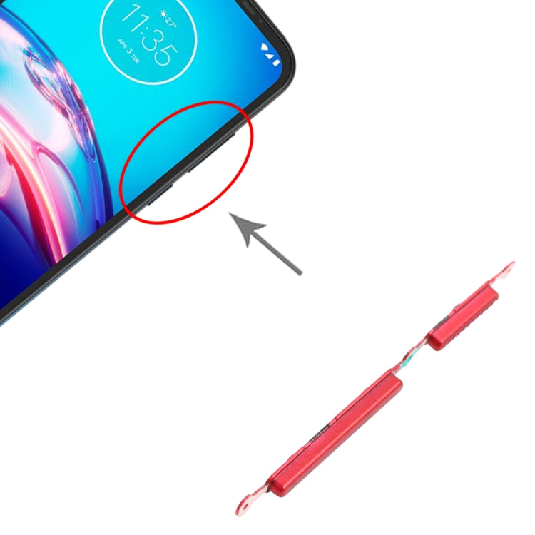Power Button and Volume Control Button for Motorola Moto E6s (2020) (Red) - Others by buy2fix | Online Shopping UK | buy2fix