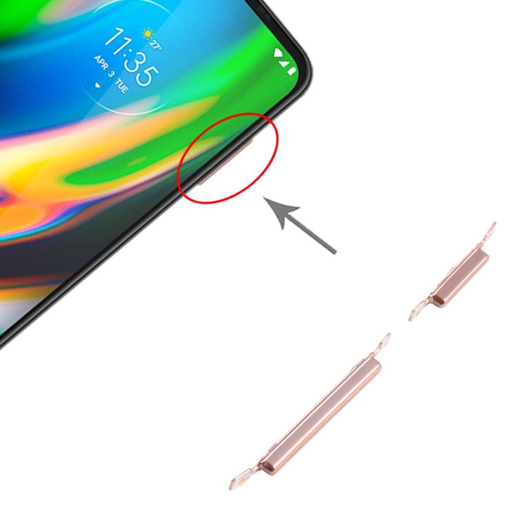 Power Button and Volume Control Button for Motorola Moto G9 Plus XT2087-1 (Gold) - Others by buy2fix | Online Shopping UK | buy2fix