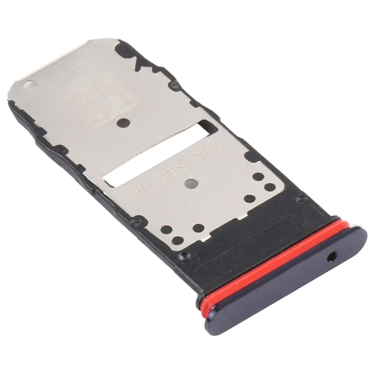 SIM Card Tray + Micro SD Card Tray for Motorola Moto Edge+ (Black) - Card Socket by buy2fix | Online Shopping UK | buy2fix