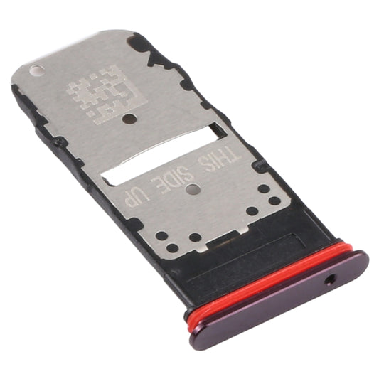 SIM Card Tray + Micro SD Card Tray for Motorola Moto Edge+ (Purple) - Card Socket by buy2fix | Online Shopping UK | buy2fix