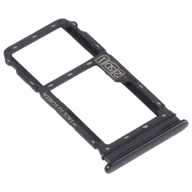 SIM Card Tray + Micro SD Card Tray for Motorola Moto G8 Plus XT2019 XT2019-2 (Black) - Card Socket by buy2fix | Online Shopping UK | buy2fix