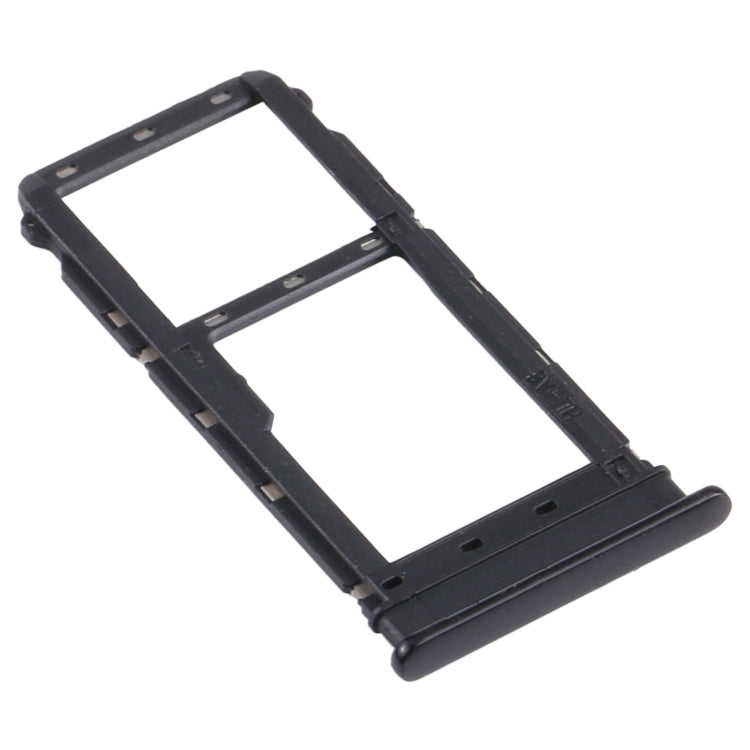 SIM Card Tray + Micro SD Card Tray for Motorola Moto G8 Plus XT2019 XT2019-2 (Black) - Card Socket by buy2fix | Online Shopping UK | buy2fix