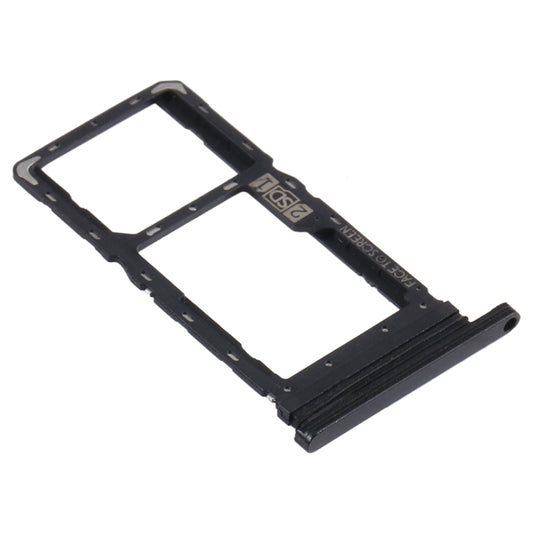 SIM Card Tray + Micro SD Card Tray for Motorola Moto G8 Play XT2015 XT2015-2 (Black) - Card Socket by buy2fix | Online Shopping UK | buy2fix