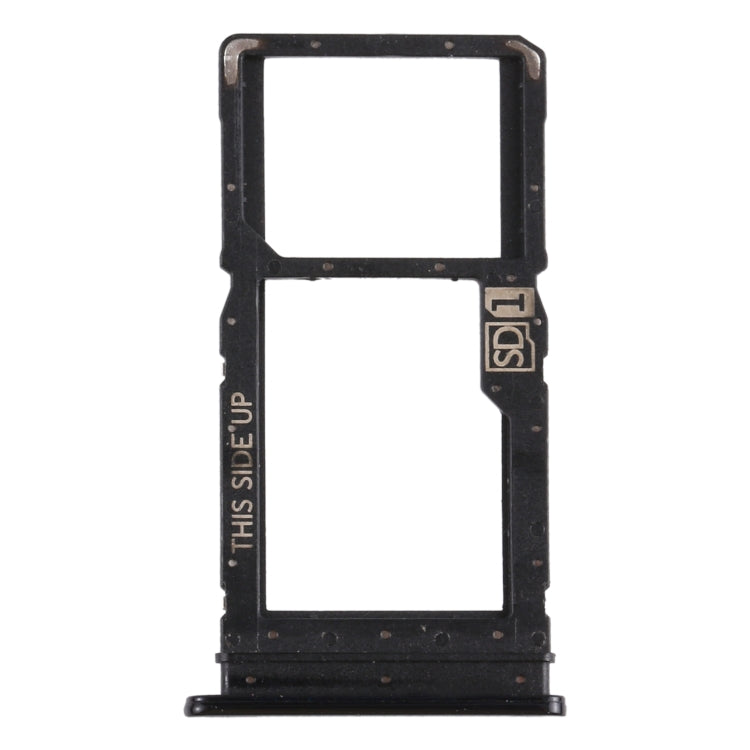 SIM Card Tray + Micro SD Card Tray for Motorola Moto G Power (Black) - Card Socket by buy2fix | Online Shopping UK | buy2fix