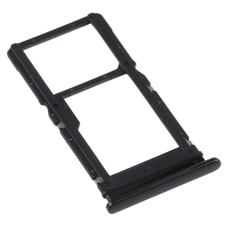 SIM Card Tray + Micro SD Card Tray for Motorola Moto G Power (Black) - Card Socket by buy2fix | Online Shopping UK | buy2fix