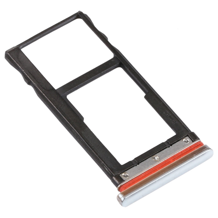 SIM Card Tray + Micro SD Card Tray for Motorola Moto One Action XT2013-1 XT2013-2 XT2013-4 (Silver) - Card Socket by buy2fix | Online Shopping UK | buy2fix