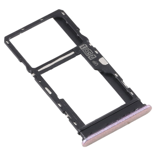 SIM Card Tray + SIM Card Tray / Micro SD Card Tray for Motorola Moto G10 XT2127-2 (Pink) - Card Socket by buy2fix | Online Shopping UK | buy2fix