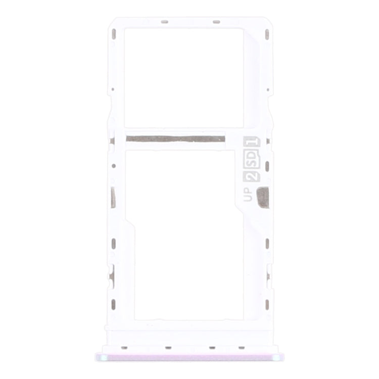 SIM Card Tray + SIM Card Tray / Micro SD Card Tray for Motorola Moto G10 XT2127-2 (Silver) - Card Socket by buy2fix | Online Shopping UK | buy2fix