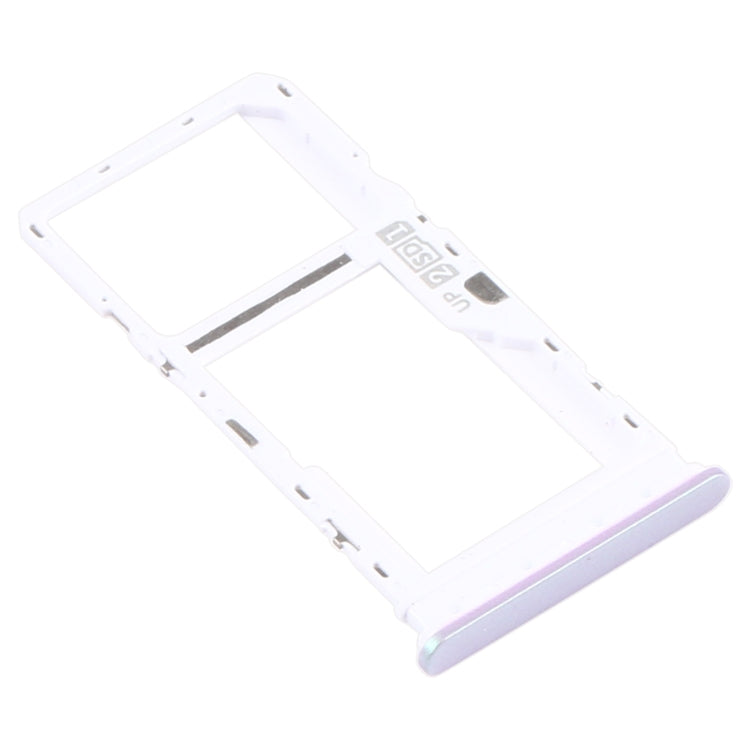 SIM Card Tray + SIM Card Tray / Micro SD Card Tray for Motorola Moto G10 XT2127-2 (Silver) - Card Socket by buy2fix | Online Shopping UK | buy2fix