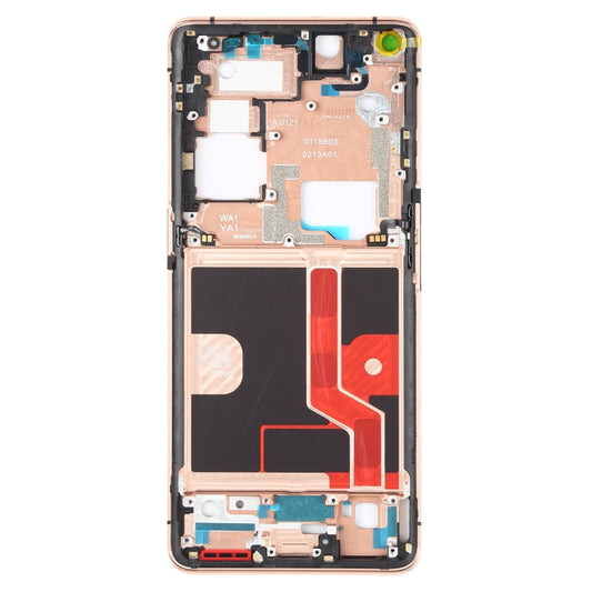 For OPPO Find X2 Pro CPH2025 PDEM30 Original Front Housing LCD Frame Bezel Plate (Gold) by buy2fix