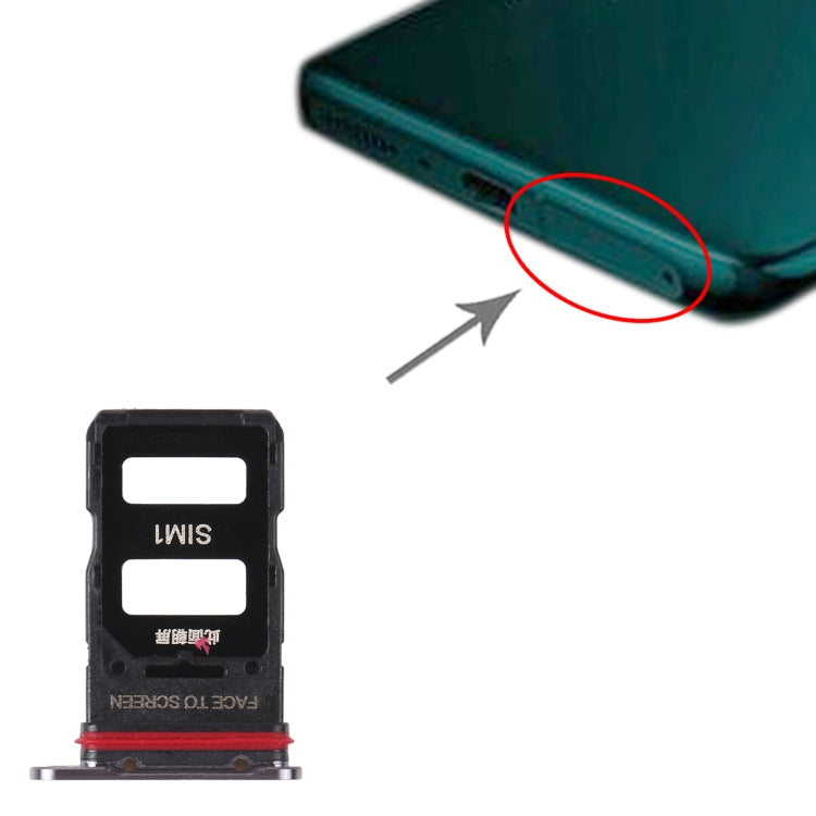 SIM Card Tray + SIM Card Tray for Xiaomi Mi 11 Pro (Black) by buy2fix