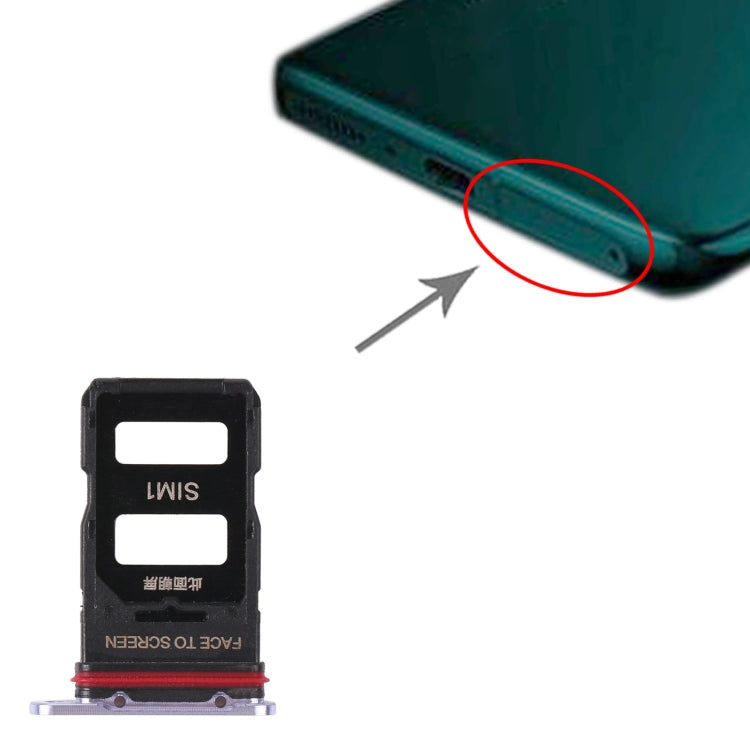 SIM Card Tray + SIM Card Tray for Xiaomi Mi 11 Pro (Purple) by buy2fix
