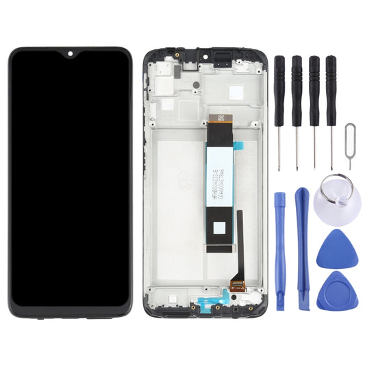 LCD Screen and Digitizer Full Assembly with Frame for Xiaomi Redmi Note 9 4G / Poco M3 / Redmi 9 Power M2010J19SC M2010J19CG(Black) - LCD Screen by buy2fix | Online Shopping UK | buy2fix