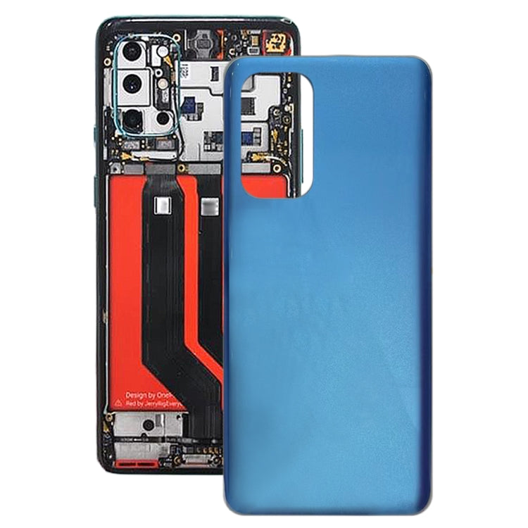 For OnePlus 9 Glass Battery Back Cover (Blue) - Back Cover by buy2fix | Online Shopping UK | buy2fix