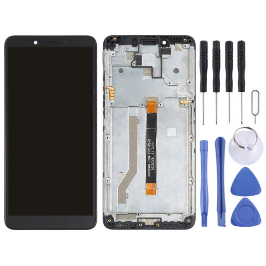 LCD Screen and Digitizer Full Assembly with Frame for Nokia C3(Black) - LCD Screen by buy2fix | Online Shopping UK | buy2fix