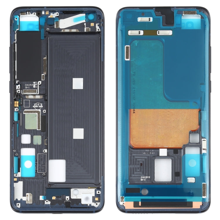 Original Front Housing LCD Frame Bezel Plate for Xiaomi Mi 10S(Black) - Frame Bezel Plate by buy2fix | Online Shopping UK | buy2fix