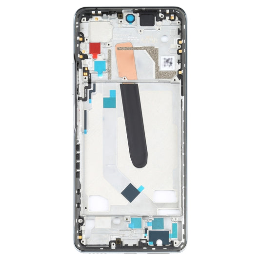 Original Front Housing LCD Frame Bezel Plate for Xiaomi Poco F3 M2012K11AG (White) by buy2fix