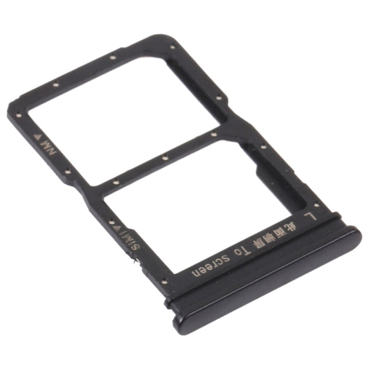 SIM Card Tray + NM Card Tray for Huawei P Smart S (Black) by buy2fix