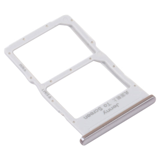 SIM Card Tray + NM Card Tray for Huawei Nova 7i (Silver) by buy2fix