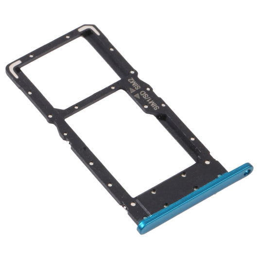 SIM Card Tray + SIM Card Tray / Micro SD Card Tray for Honor Play4 (Blue) by buy2fix