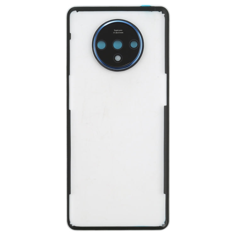 For OnePlus 7T Battery Back Cover With Camera Lens (Transparent) - Back Cover by buy2fix | Online Shopping UK | buy2fix