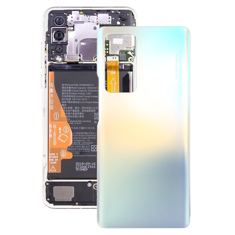 Battery Back Cover for Honor V40(Silver) - Back Cover by buy2fix | Online Shopping UK | buy2fix
