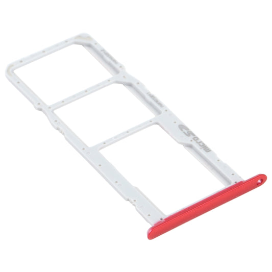 SIM Card Tray + SIM Card Tray + Micro SD Card Tray for LG K22 LMK200Z LMK200E LMK200B LM-K200 (Red) by buy2fix