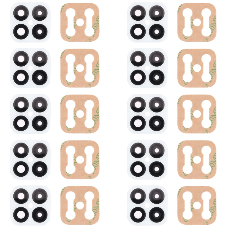 For Huawei Nova 8 SE 10pcs Back Camera Lens (White) - Camera Series by buy2fix | Online Shopping UK | buy2fix