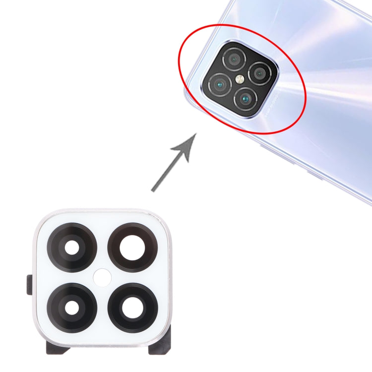For Huawei Nova 8 SE Camera Lens Cover (Silver) - Camera Series by buy2fix | Online Shopping UK | buy2fix