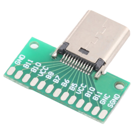 Double-sided Positive and Negative Type C Female Test Board USB 3.1 with PCB 24pin Welded by buy2fix