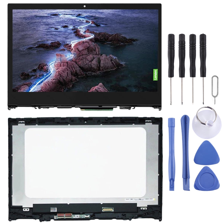 1920 x 1080px OEM LCD Screen for Lenovo Yoga 520-14IKB Digitizer Full Assembly With Frame (Black) - LCD Screen by buy2fix | Online Shopping UK | buy2fix