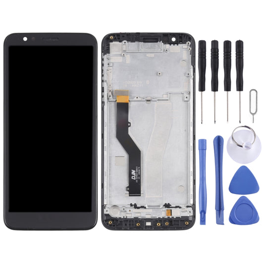 TFT LCD Screen for Motorola Moto E6 / Moto E XT2005-3 XT2005-1 XT2005DL Digitizer Full Assembly with Frame(Black) - LCD Screen by buy2fix | Online Shopping UK | buy2fix