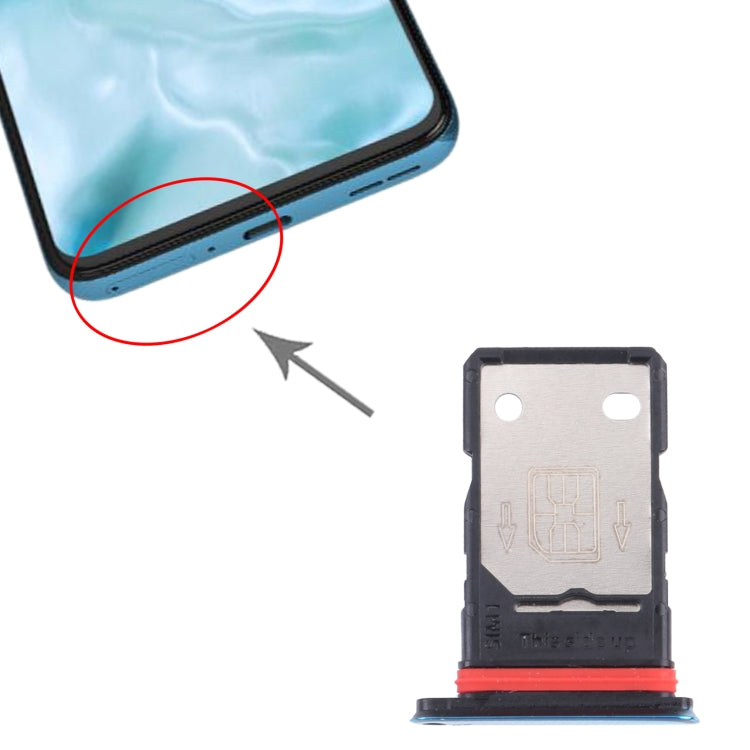 For OnePlus Nord SIM Card Tray + SIM Card Tray (Blue) by buy2fix