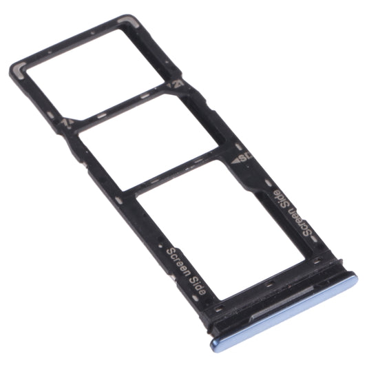 For infinix Note 8 X692 SIM Card Tray + SIM Card Tray + Micro SD Card Tray (Grey) - Card Tray by buy2fix | Online Shopping UK | buy2fix